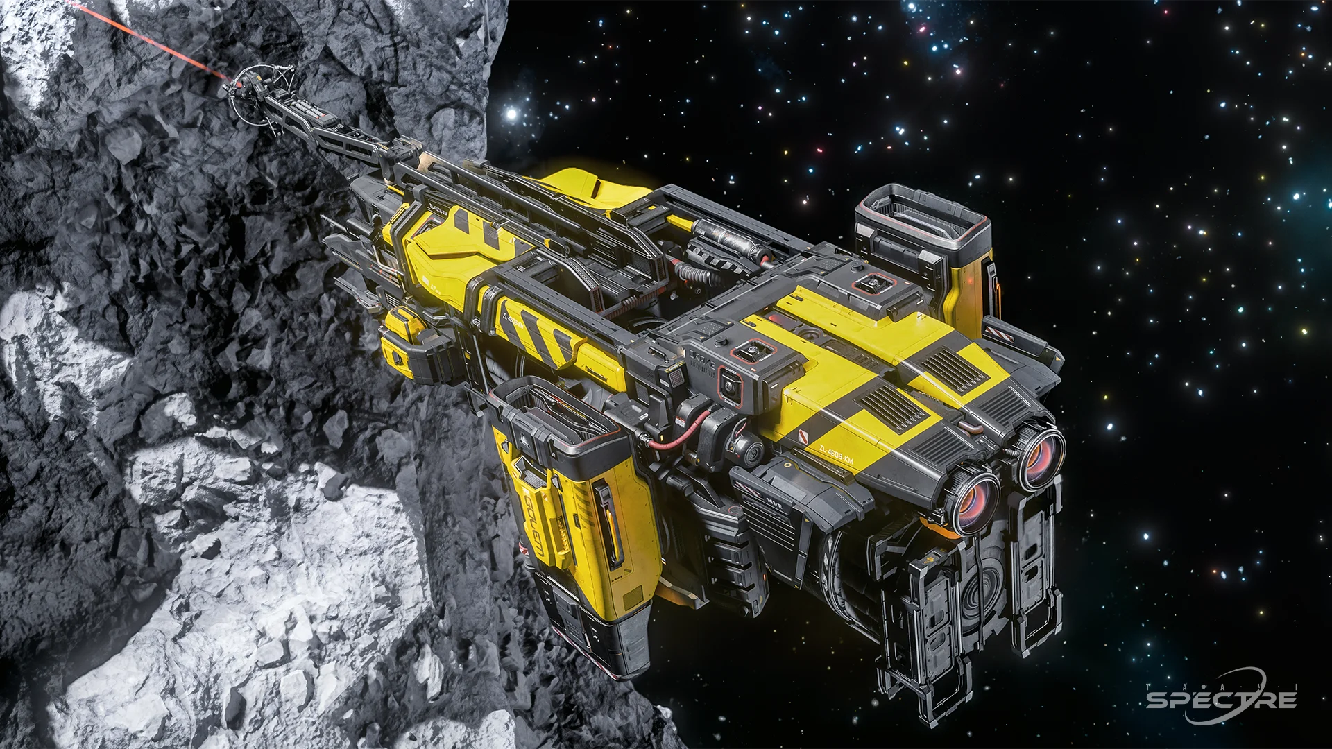 Star Citizen mining gameplay on a planetary surface