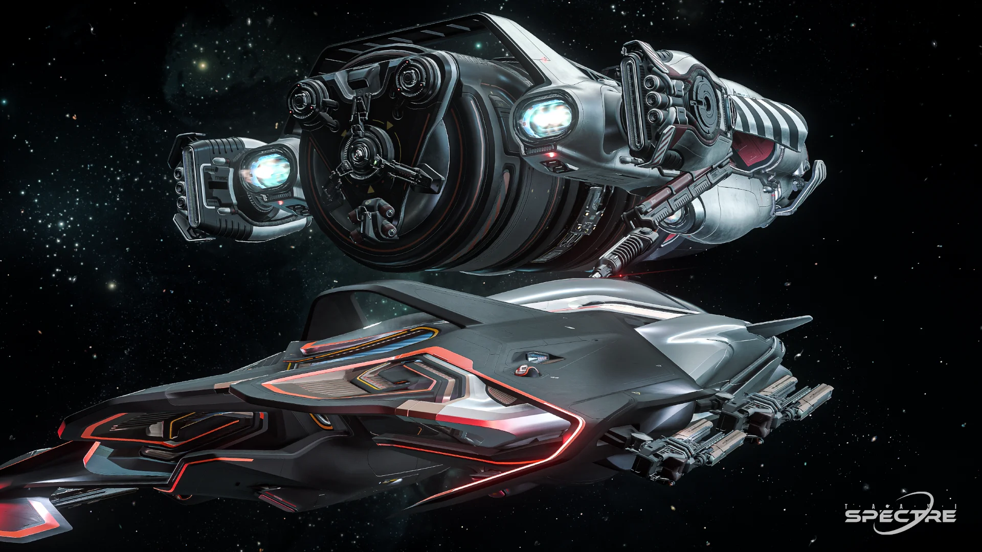 Star Citizen refuel and repair gameplay with support ships