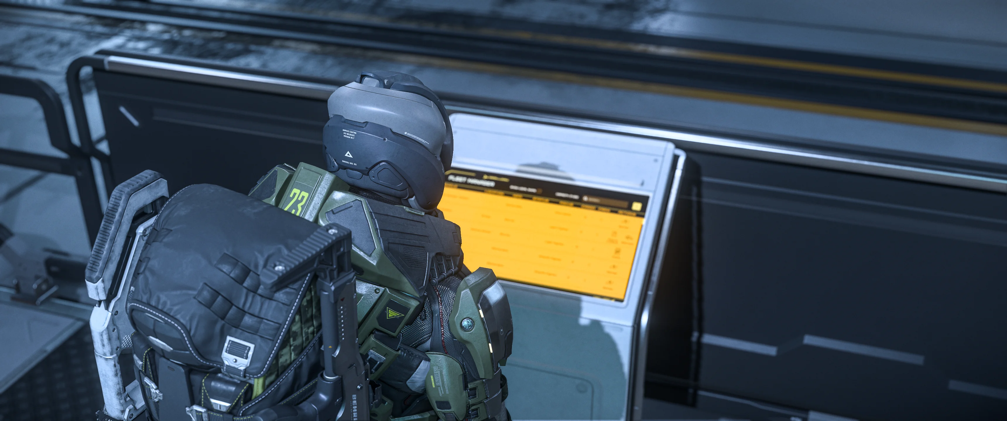 Star Citizen ASOP terminal for retrieving a ship