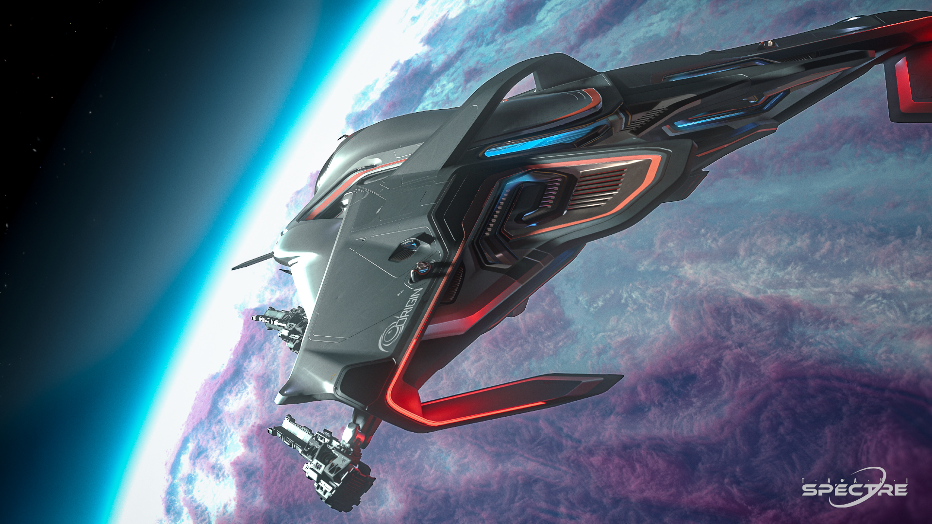 Star Citizen screenshot format comparison: lossless PNG capture of an M80 ship above a planet